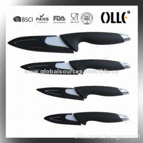 Ceramic Knife Set with Peeler, Gift Box Packaging